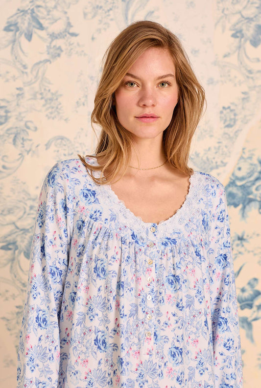 Eileen West Floral Whisper Dreamy Sweater Knit Chemise