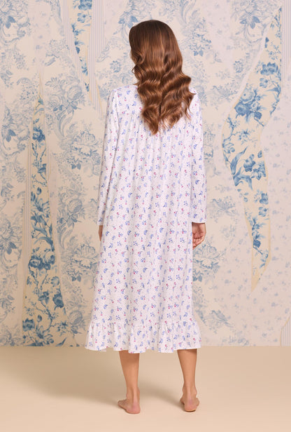 Eileen West Tulip Dew Cotton Knit Long Sleeve Ballet Nightgown