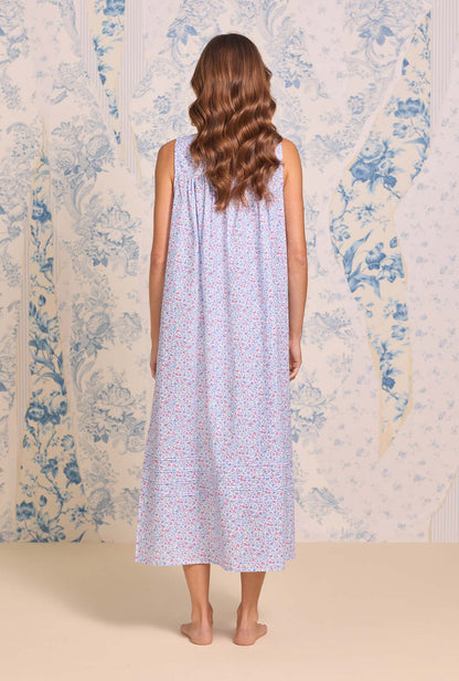 Eileen West The "Eileen" Wintertide Ditsy Cotton Lawn Ballet Nightgown