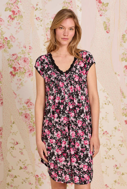 Eileen West Evening Floral Tencel™ Modal Nightshirt