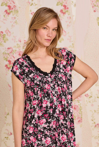 Eileen West Evening Floral Tencel™ Modal Nightshirt