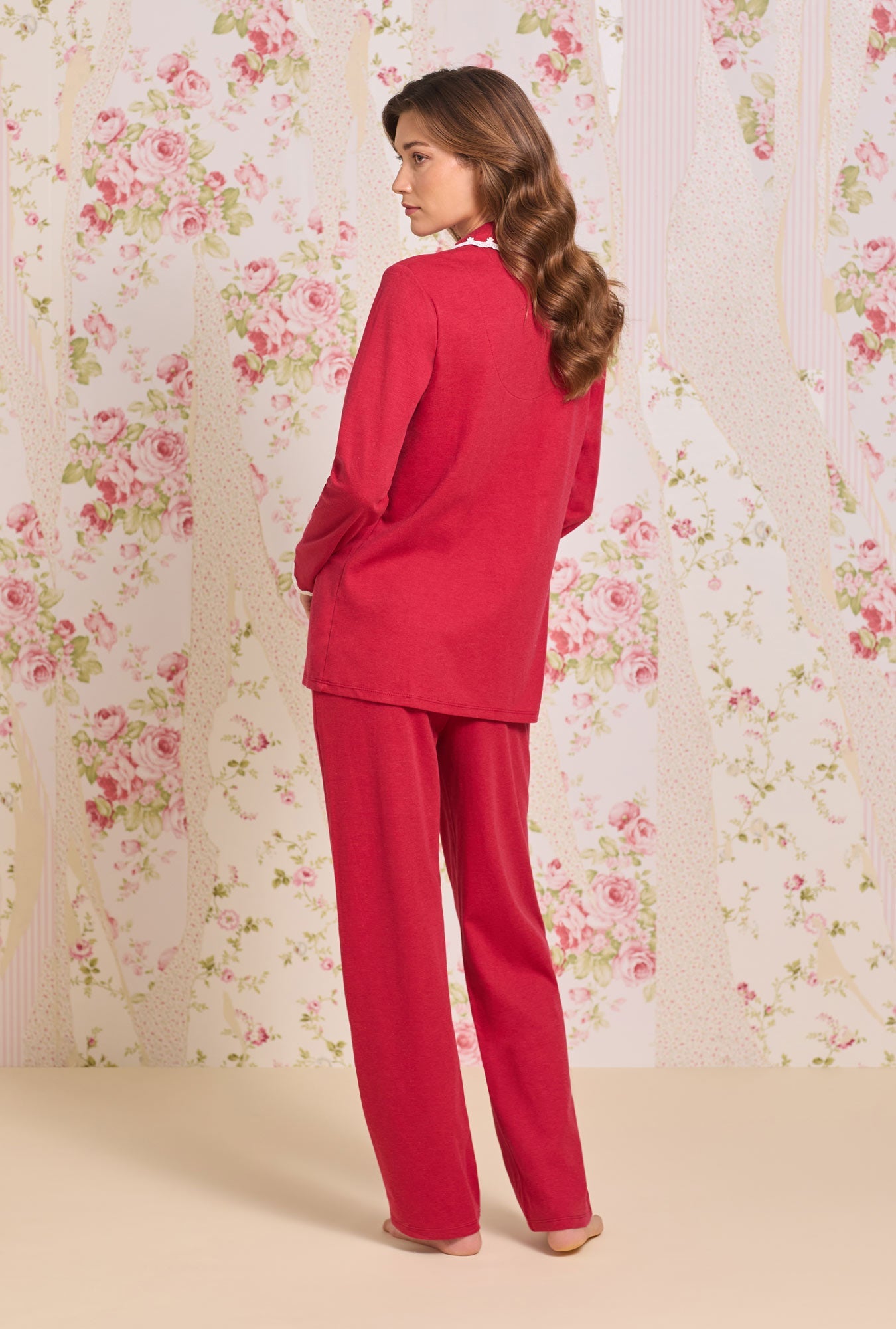 Eileen West Dream Heather Claret Interlock Classic Pajama