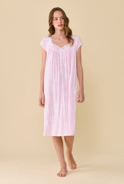 Eileen West Pink Posy Tencel™ Modal Waltz Nightgown
