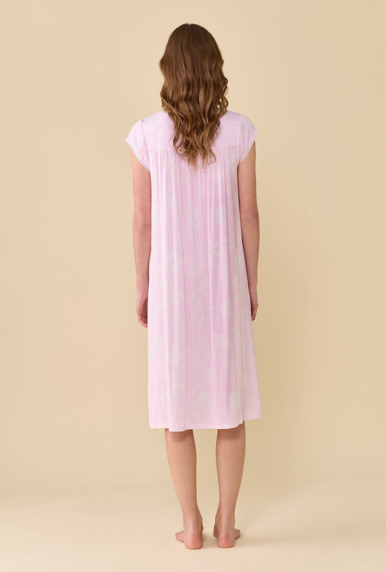 Eileen West Pink Posy Tencel™ Modal Waltz Nightgown