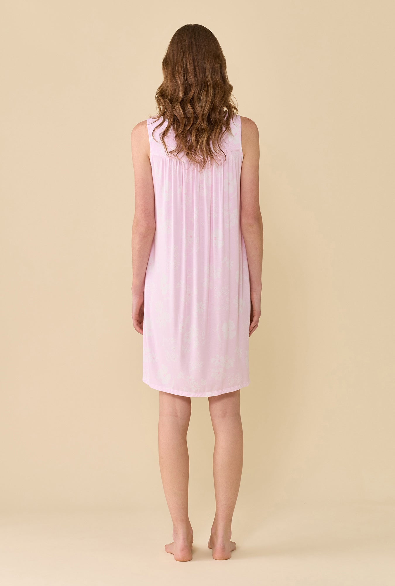Eileen West Pink Posy Tencel™ Modal Chemise