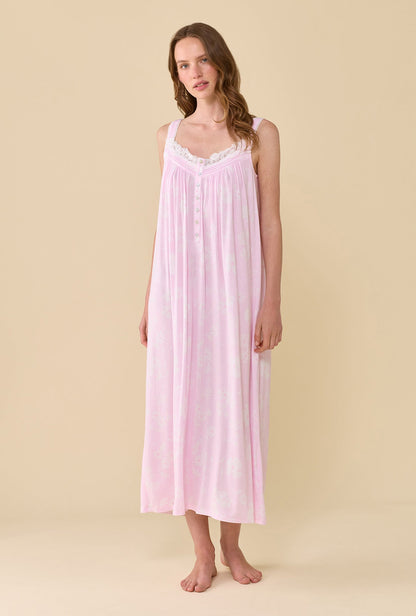 Eileen West The "Eileen" Pink Posy Tencel™ Modal Ballet Nightgown