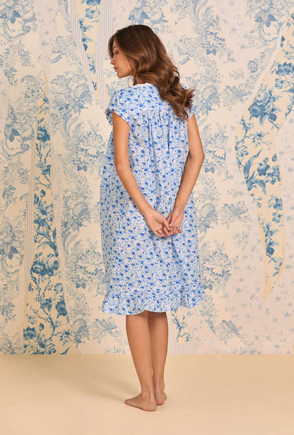 Eileen West Spring Meadow Cotton Lawn Cap Sleeve Waltz Nightgown