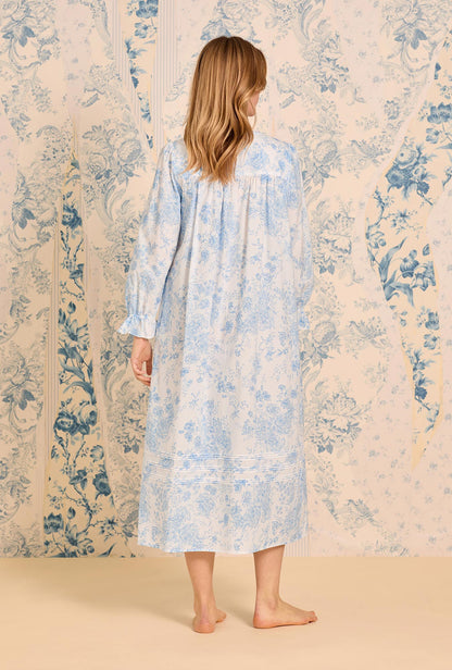 Eileen West Chateau Bloom Long Sleeve Cotton Lawn Ballet Nightgown