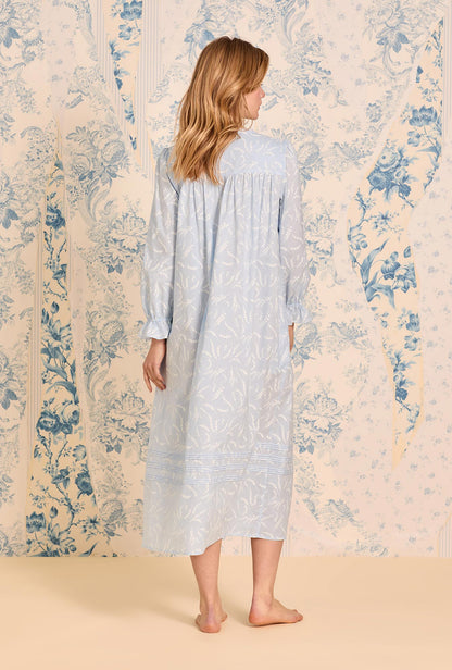 Eileen West Moonlit Lily Long Sleeve Cotton Lawn Ballet Nightgown