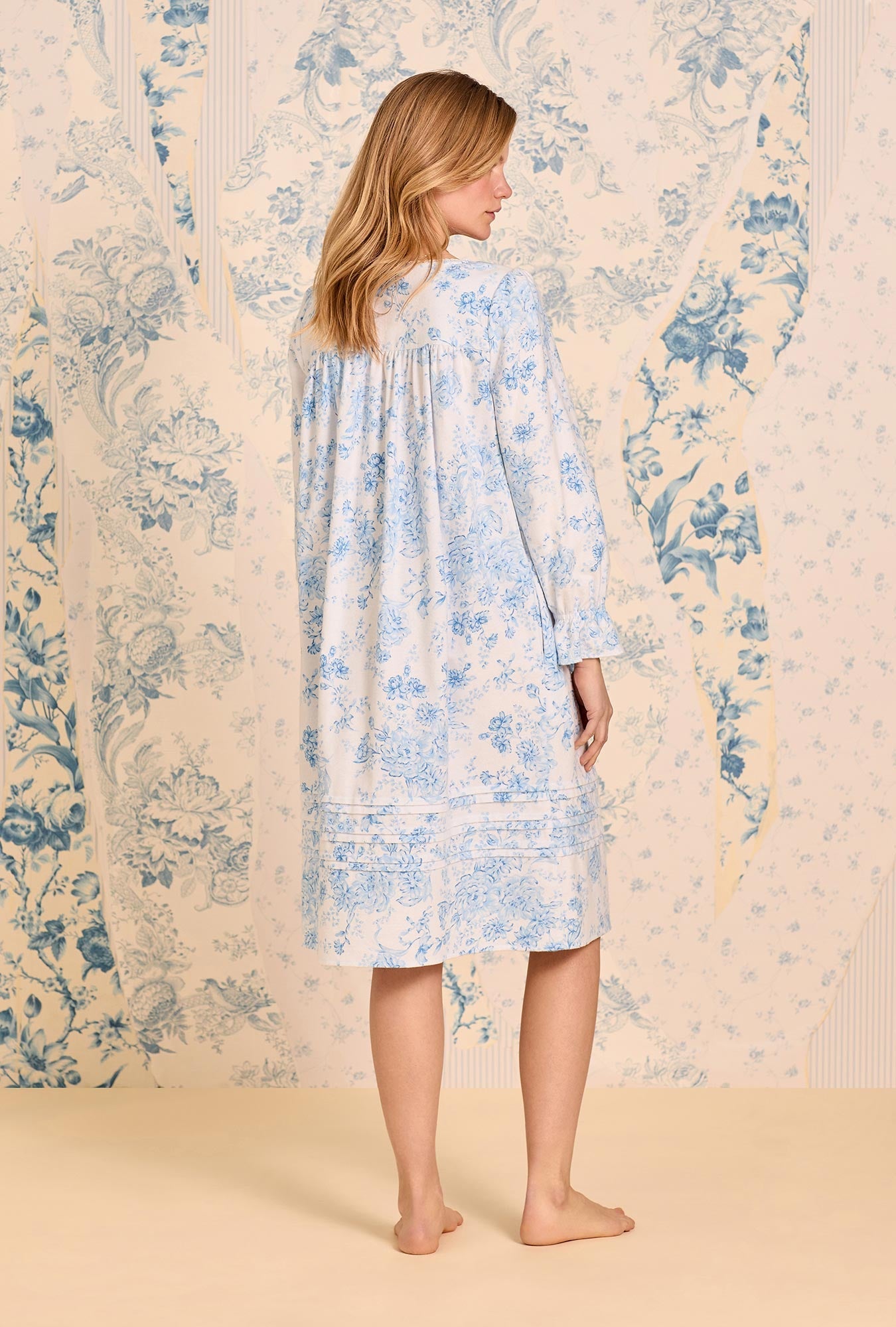 Eileen West Chateau Bloom Cotton Flannel Waltz Nightgown