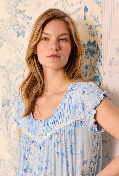 Eileen West Blue Haven Tencel™ Modal Waltz Nightgown