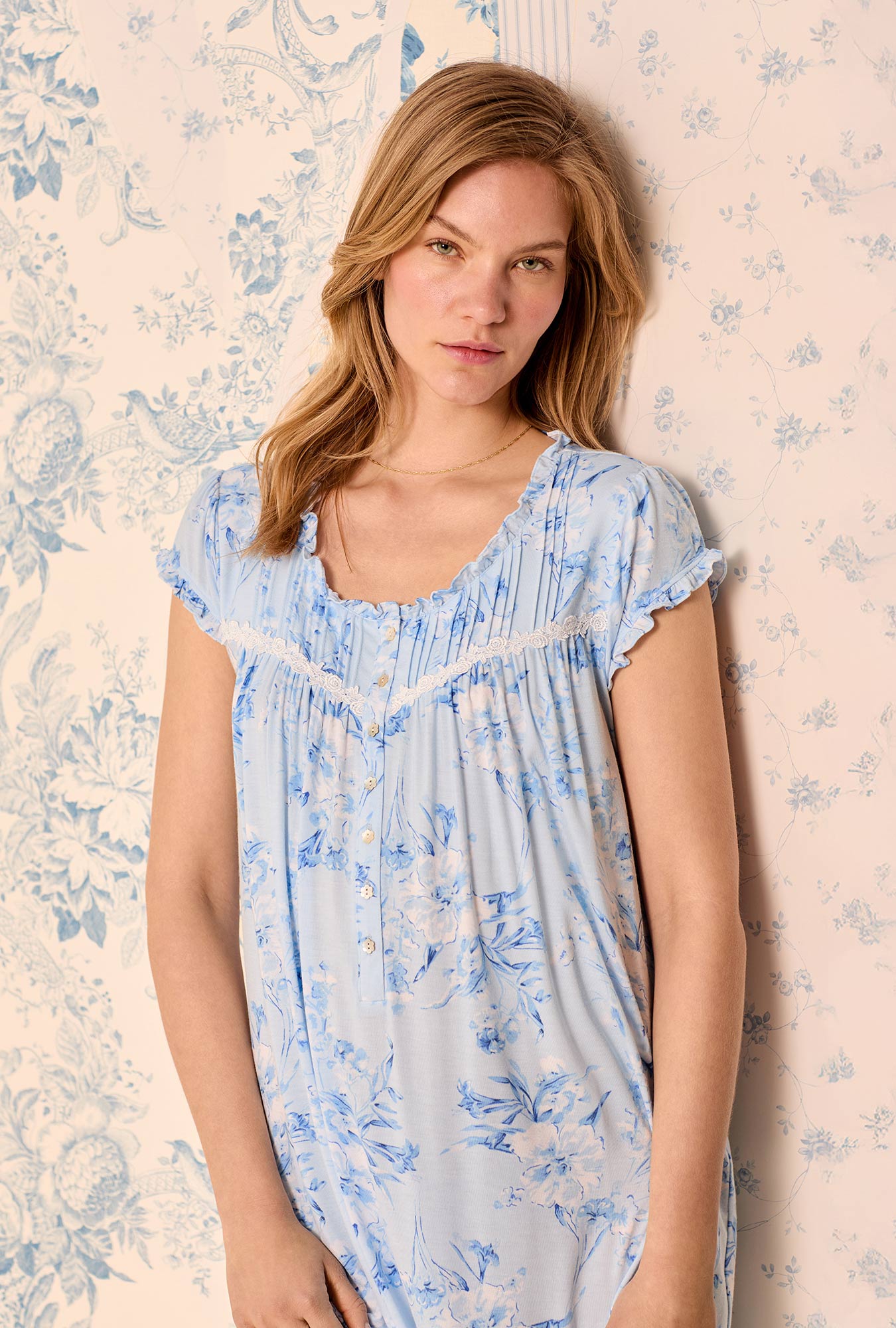 Eileen West Blue Haven Tencel™ Modal Waltz Nightgown