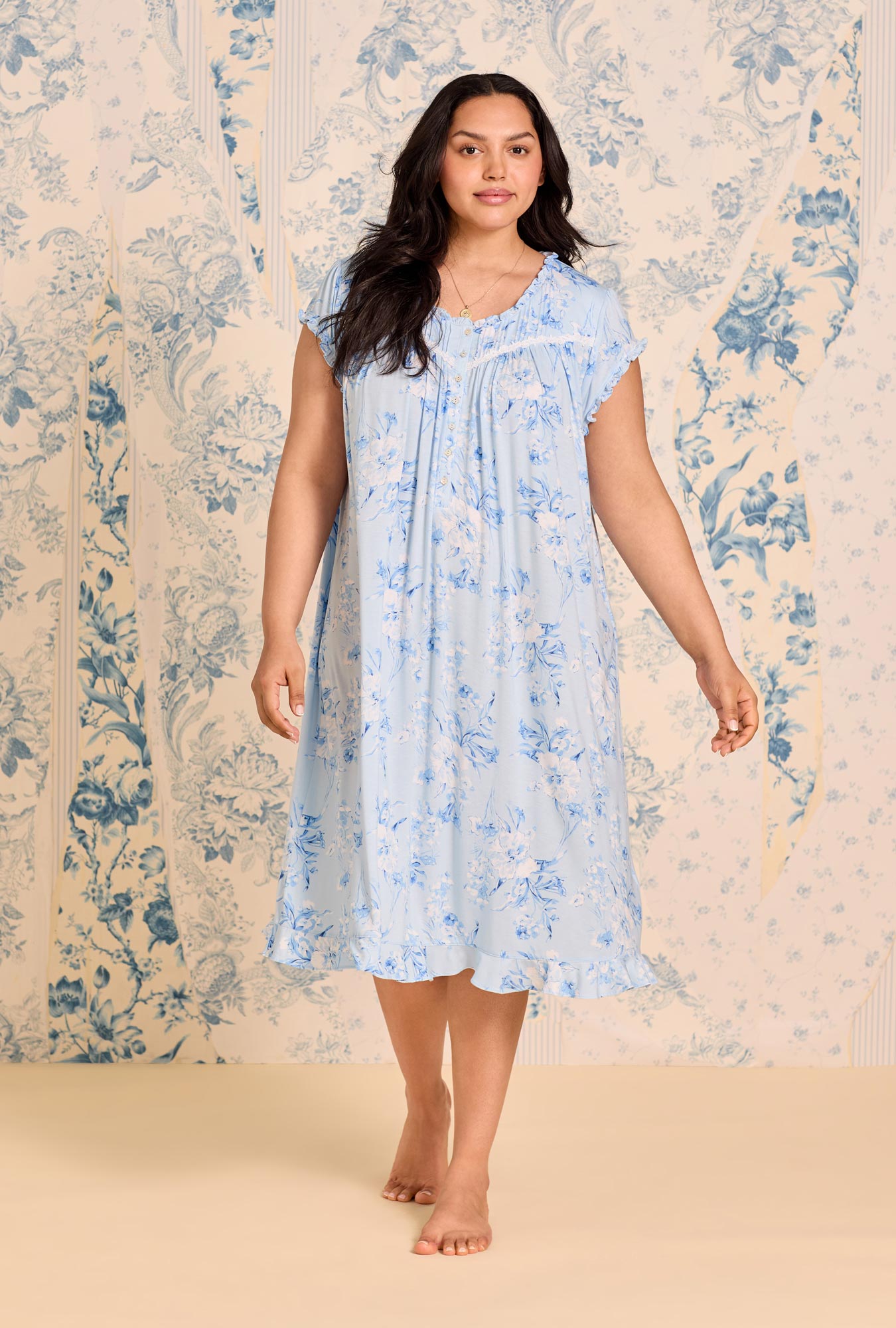 Eileen West Blue Haven Tencel™ Modal Waltz Nightgown