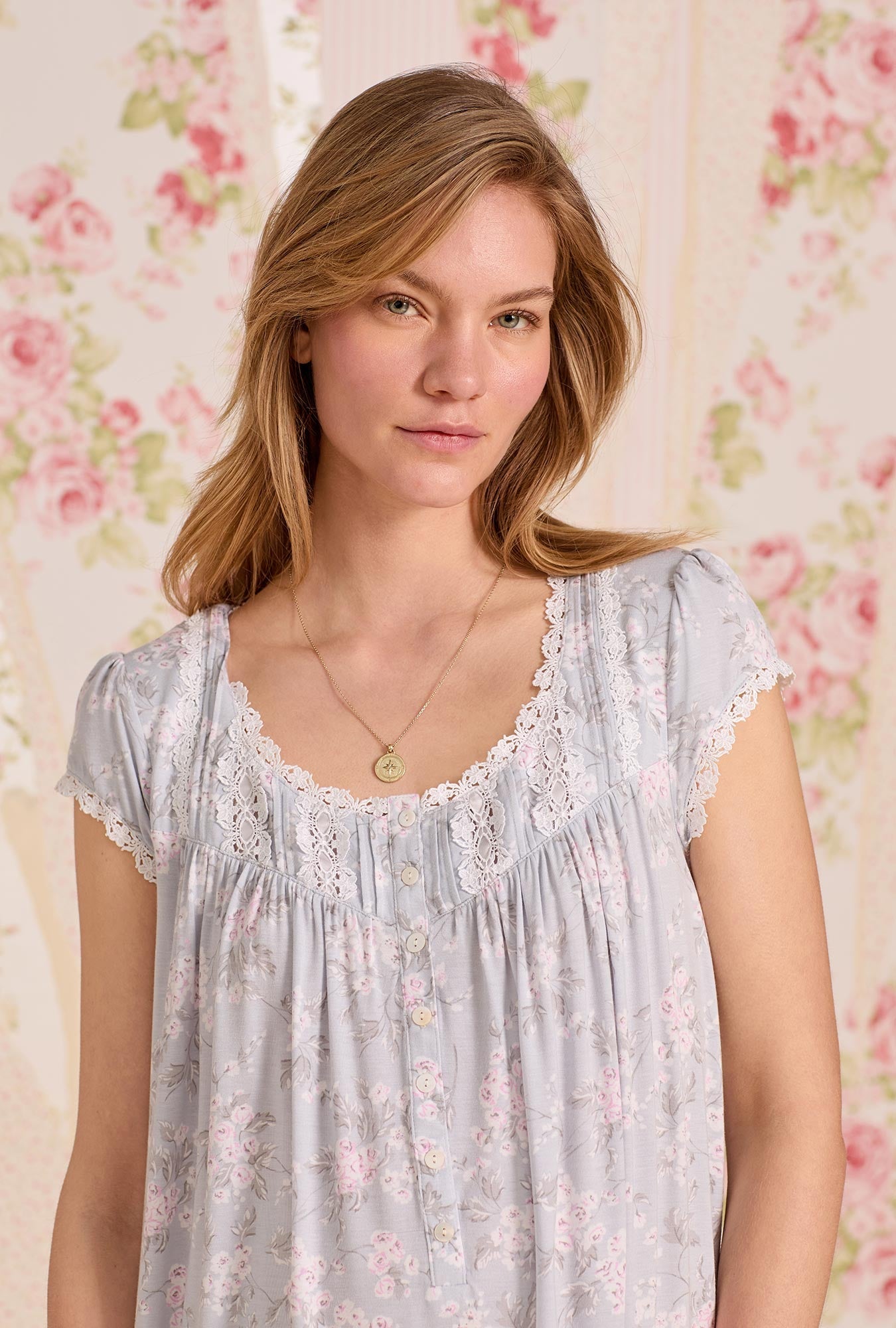 Eileen West Blush Bouquet Tencel ™ Modal Waltz Nightgown