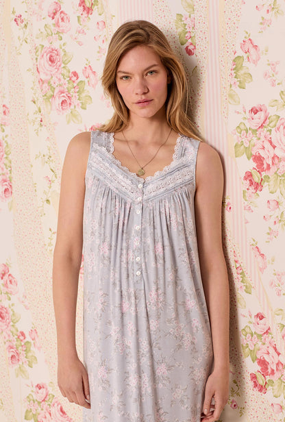 Eileen West The "Eileen" Blush Bouquet Tencel™ Modal Ballet Nightgown
