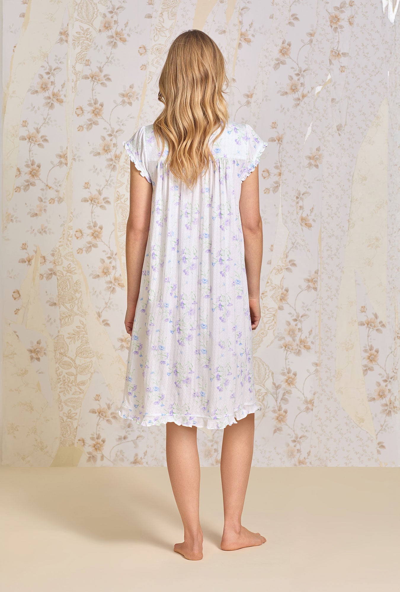 Eileen West Wild Carnation Cotton Pointelle Waltz Nightgown