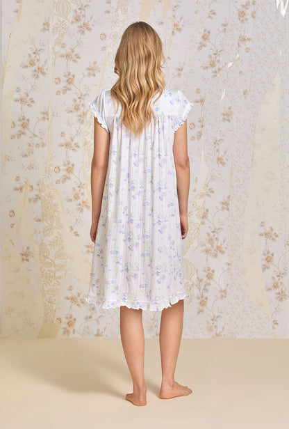 Eileen West Wild Carnation Cotton Pointelle Waltz Nightgown