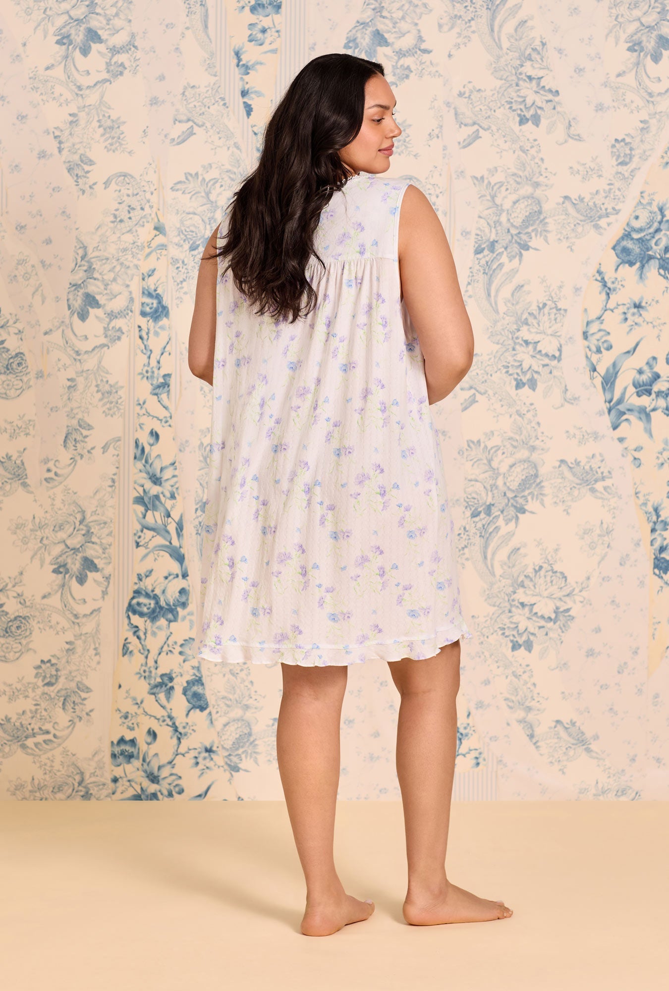 Eileen West Wild Carnation Cotton Pointelle Chemise