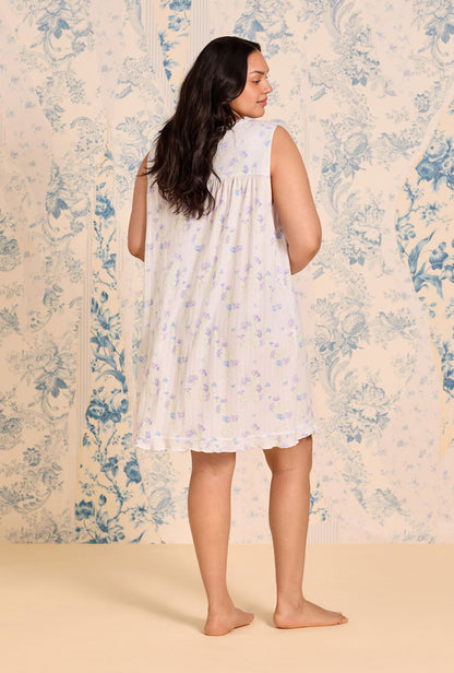 Eileen West Wild Carnation Cotton Pointelle Chemise