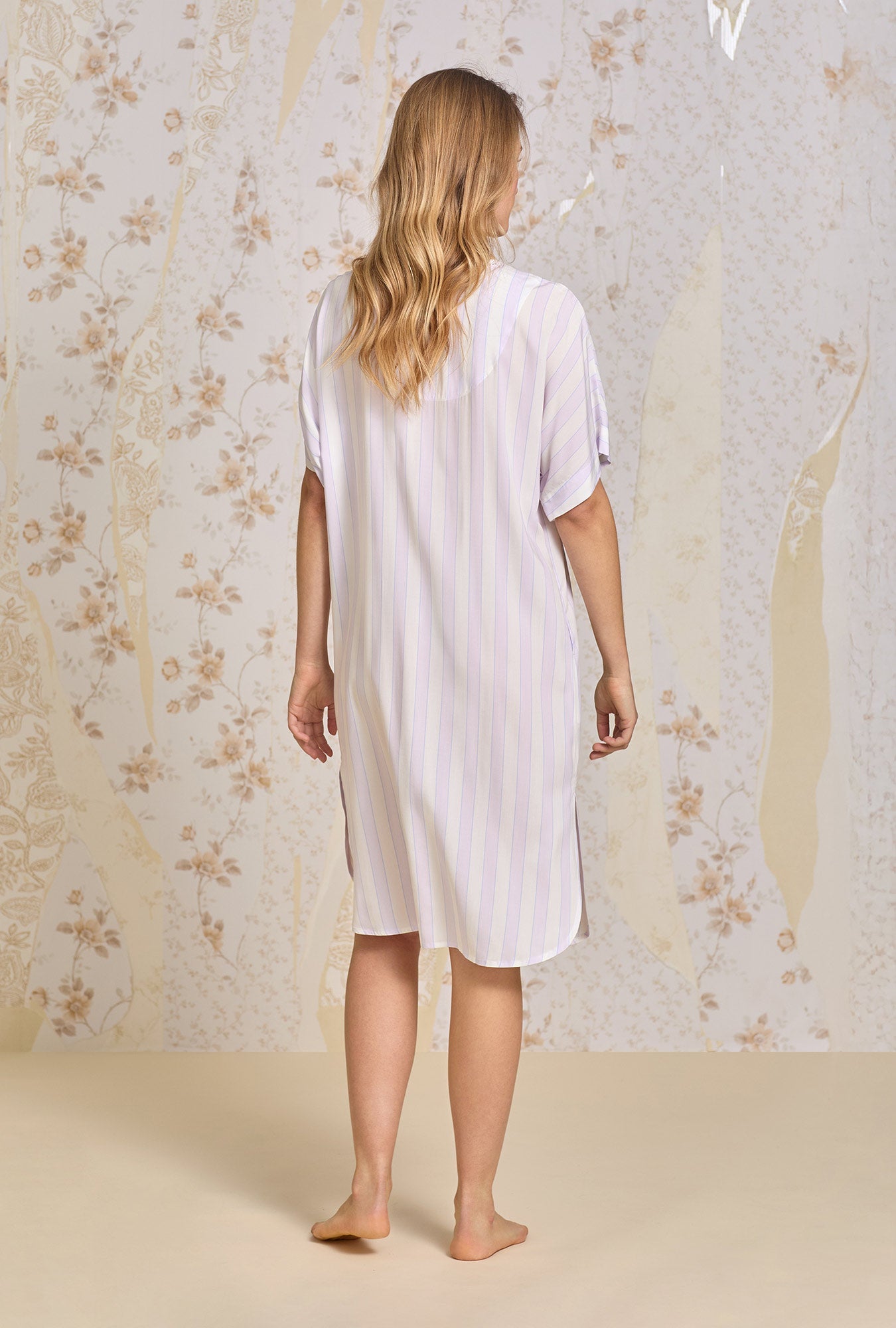 Eileen West Montauk Stripe Ecovero™ Rayon Caftan