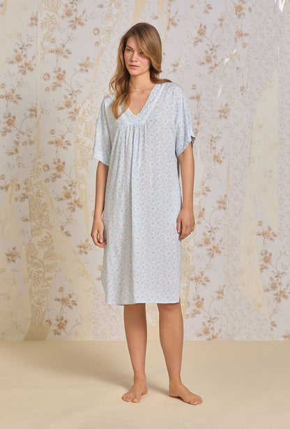 Eileen West Lavender Fields Ecovero™ Rayon Caftan