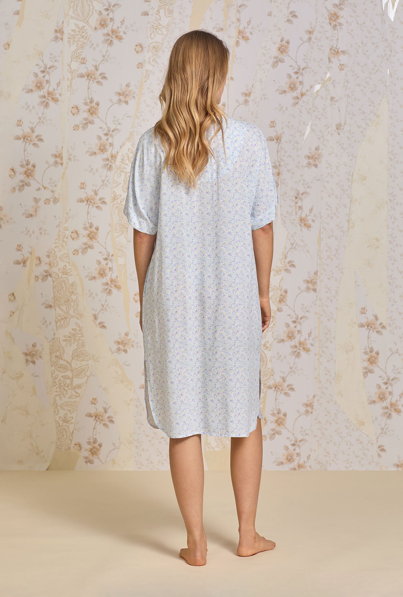 Eileen West Lavender Fields Ecovero™ Rayon Caftan