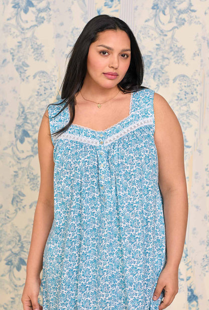 Eileen West Morning Meadow Cotton Knit Chemise