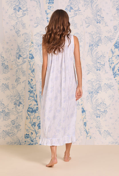 Eileen West The "Eileen" Wisteria Garden Cotton Pointelle Ballet Nightgown