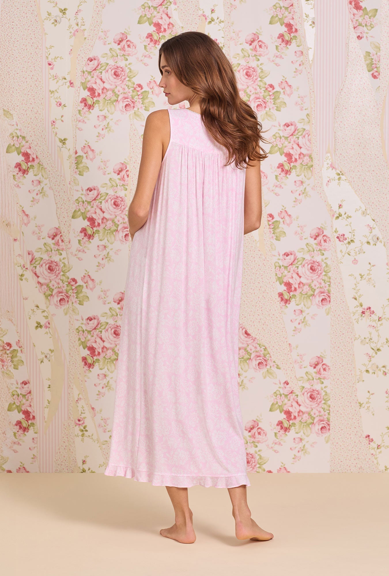 Eileen West The "Eileen" Pink Peony Tencel™ Ballet Night