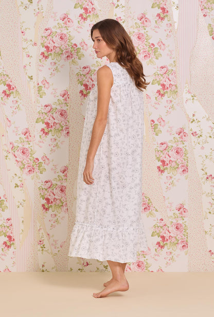 Eileen West The "Eileen" Morning Glory Cotton Lawn Ballet Nightgown