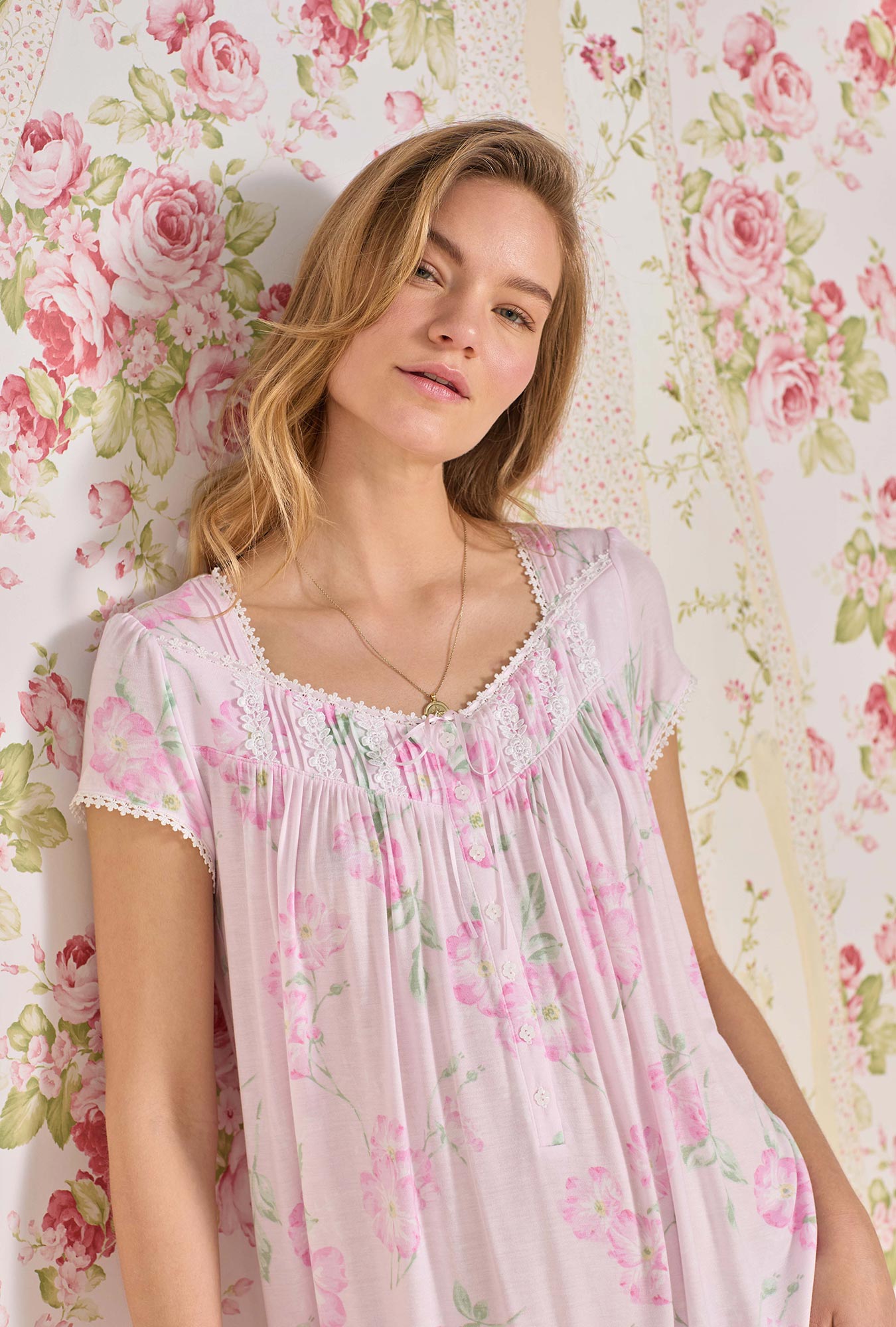 Eileen West Wild Stem Tencel™ Modal Waltz Nightgown