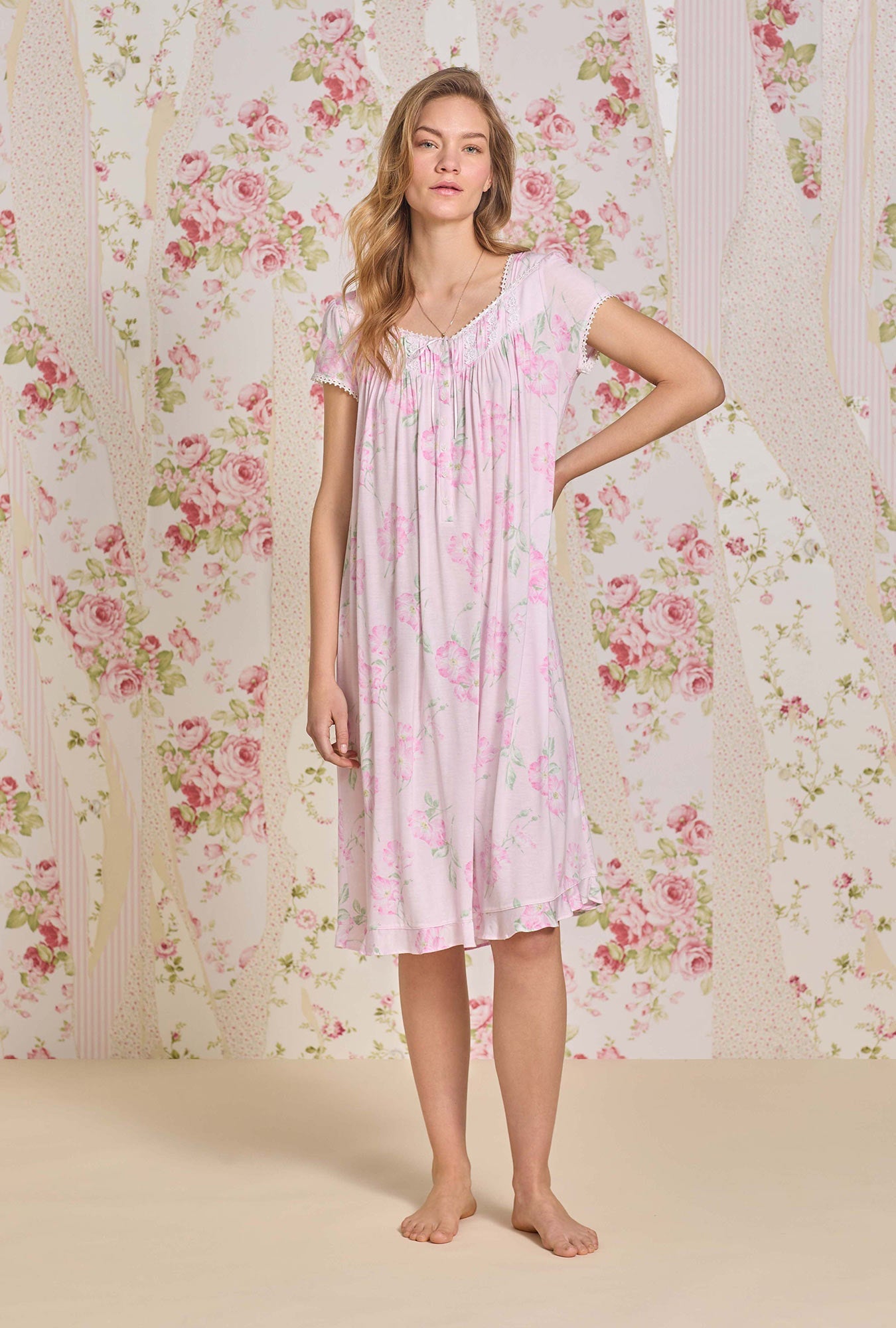 Eileen West Wild Stem Tencel™ Modal Waltz Nightgown