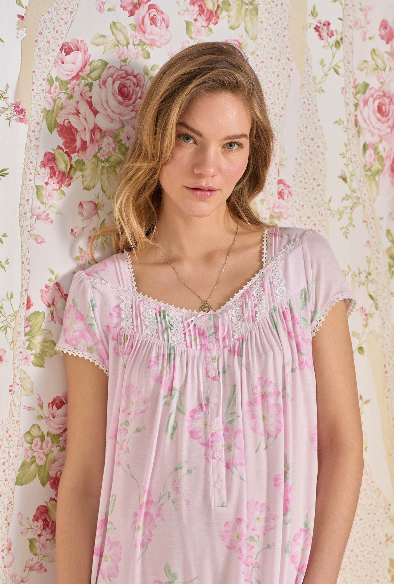 Eileen West Wild Stem Tencel™ Modal Waltz Nightgown