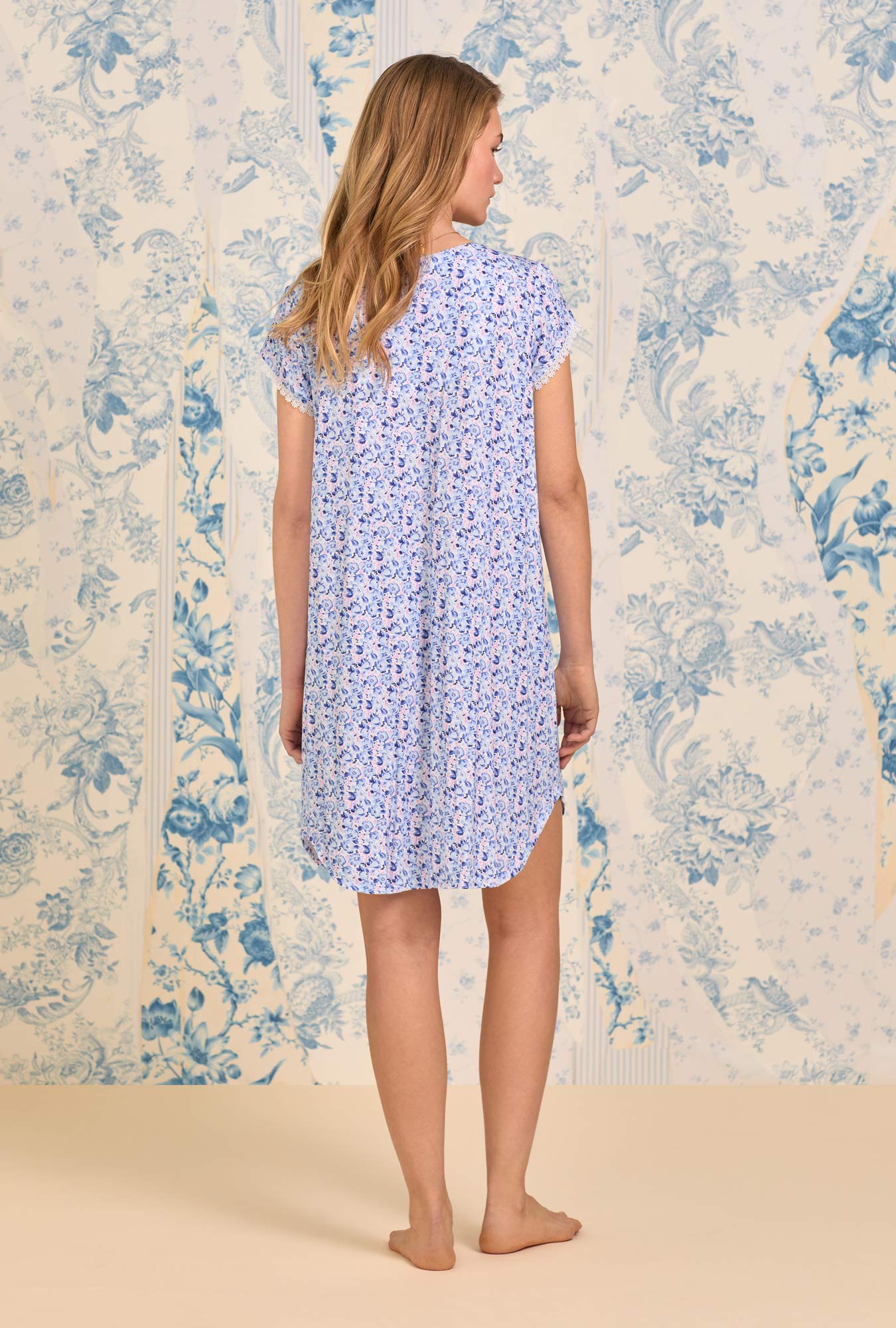 Eileen West Bluebelle Meadow Tencel™ Modal Nightshirt