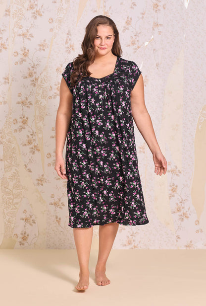Eileen West Moonlit Posy Tencel™ Modal Waltz Nightgown