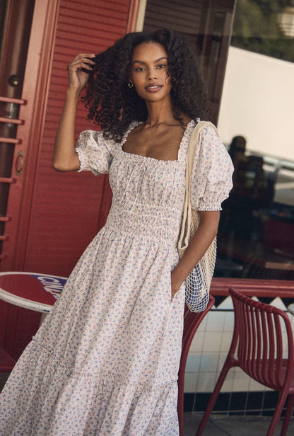 Eileen West Marin Buttercup Floral Cotton Maxi Dress