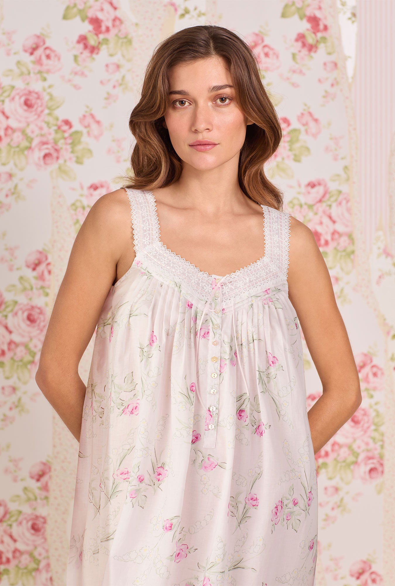 Eileen West Vintage Bouquet Cotton Lawn Chemise