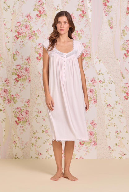 Eileen West Ballet Slipper Cotton Modal Cap Sleeve Waltz Nightgown